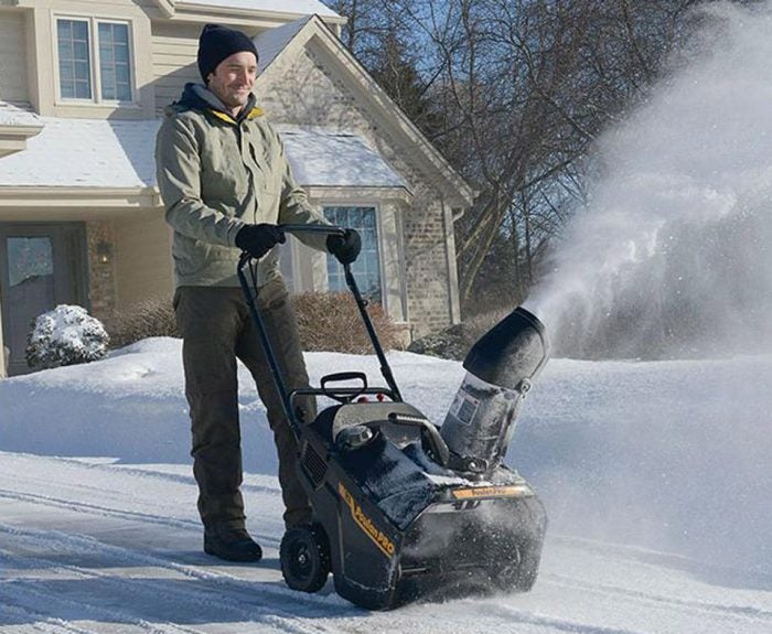 poulan pro 21 snowblower action